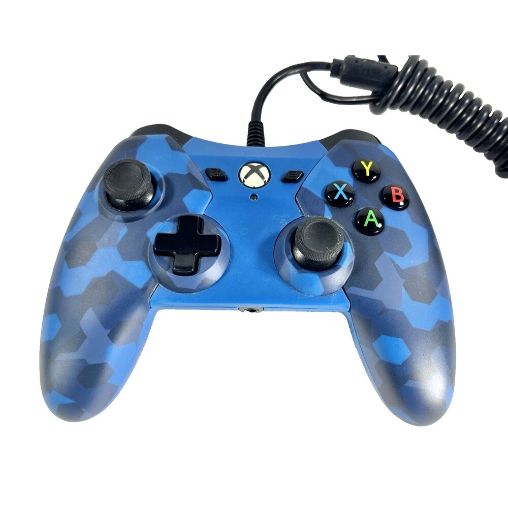 PowerA Xbox One Midnight Blue Camo 1503455-01 Wired Controller Tested